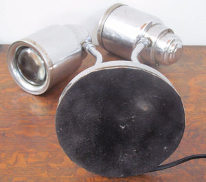 1950'S MODERN CHROME DOUBLE HEAD PHYSICIAN'S LAMP