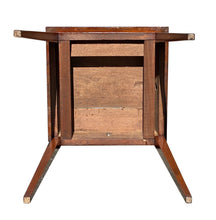 Load image into Gallery viewer, 19th C Antique Walnut Hepplewhite Splayed Leg Worktable / Nightstand