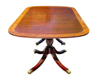 Load image into Gallery viewer, 20TH C FEDERAL STYLE COUNCILL CRAFTSMEN MAHOGANY 11 FOOT DINING / BANQUET TABLE