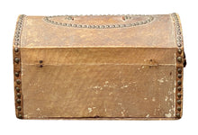 Load image into Gallery viewer, 19th C Antique Boston Nathan Neat Hide Covered Stagecoach Box / Trunk