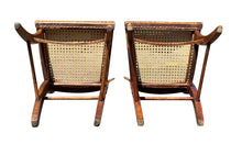 Load image into Gallery viewer, 19TH C PAIR OF ANTIQUE FEDERAL PERIOD TIGER MAPLE SABER LEG CHAIRS - CURLY MAPLE
