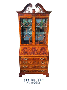 Federal Style Mahogany Secretary Desk by Councill Craftsmen - Secret Compartment
