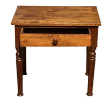 Load image into Gallery viewer, 18TH C ANTIQUE FEDERAL PERIOD VIRGINIA WALNUT 1 DRAWER WORK TABLE / NIGHTSTAND