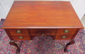 19TH CENTURY BALL & CLAW CHIPPENDALE STYLED MAHOGANY DESK WITH SHELL CARVINGS