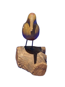 Vintage Carved & Painted Miniature Woodcock Decoy - Bar Harbor Maine Shorebird