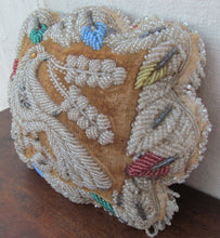 Load image into Gallery viewer, ANTIQUE NATIVE AMERICAN GLASS BEAD PIN CUSHION