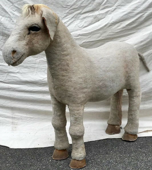 EARLY 20TH C BARNUM & BAILEY LIFE SIZE DONKEY CIRCUS ODDITY