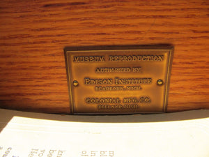 CHIPPENDALE STYLED BLOCK FRONT DESK-GODDARD REPRODUCTION BY EDISON INST