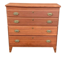 Load image into Gallery viewer, 19TH C ANTIQUE HEPPLEWHITE TULIP POPLAR LIFT TOP BLANKET BOX / MULE CHEST