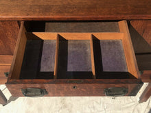 Load image into Gallery viewer, 20TH C ANTIQUE ARTS &amp; CRAFTS / MISSION OAK DIMINUTIVE SIDEBOARD / SERVER
