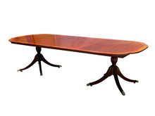 Load image into Gallery viewer, 20TH C COUNCILL CRAFTSMEN FEDERAL ANTIQUE STYLE MAHOGANY DINING / BANQUET TABLE