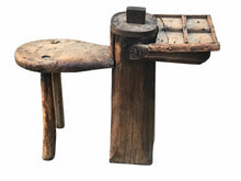 Load image into Gallery viewer, 19TH C ANTIQUE COUNTRY PRIMITIVE COBBLERS / BLACKSMITH BENCH / TABLE