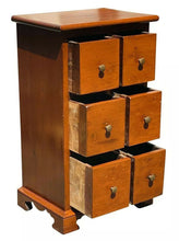 Load image into Gallery viewer, 19TH C ANTIQUE QUEEN ANNE PENNSYLVANIA 6 DRAWER SPICE CHEST / CABINET