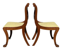 Load image into Gallery viewer, 19th C Antique Pair Of Classical Carved Mahogany Chairs - Duncan Phyfe Nyc