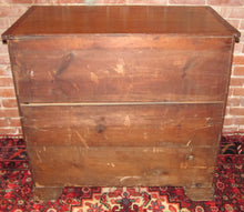 Load image into Gallery viewer, GEORGE III ENGLISH YEW WOOD CROSS BAND INLAID BACHELORS CHEST ON BRACKET BASE