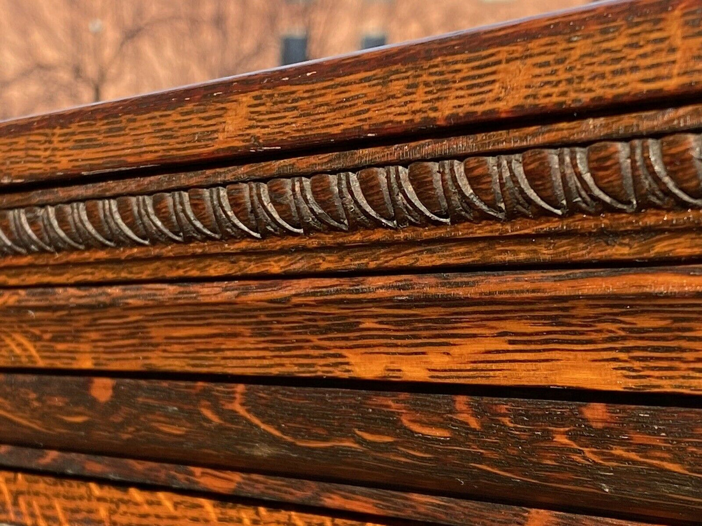 19TH C ANTIQUE VICTORIAN TIGER OAK BARRISTER BOOKCASE ~ DANNER MANUFACTURING CO