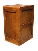 Load image into Gallery viewer, 19TH C ANTIQUE VICTORIAN TIGER OAK BLANK DOOR FILE CABINET ~ RARE FORMAT