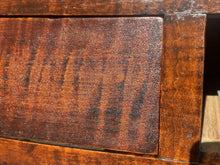 Load image into Gallery viewer, Late 18th Century Antique Sheraton Tiger Maple 2 Drawer Server / Console Table