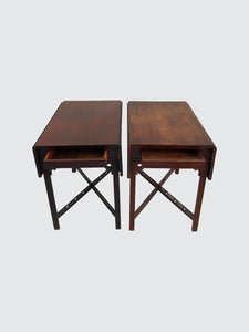 PAIR- EXCEPTIONALLY FINE TOWNSHEND GOODARD STYLE PEMBROKE TABLES BY ISRAEL SACKS