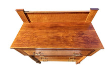 Load image into Gallery viewer, 19th C Antique New England Sheraton Cherry &amp; Tiger Maple Dresser / Chest