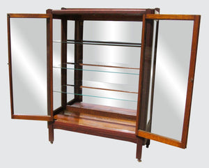FABULOUS OAK ARTS & CRAFTS BOOKCASE-CHINA CABINET BY THE LIFETIME FURNITURE CO