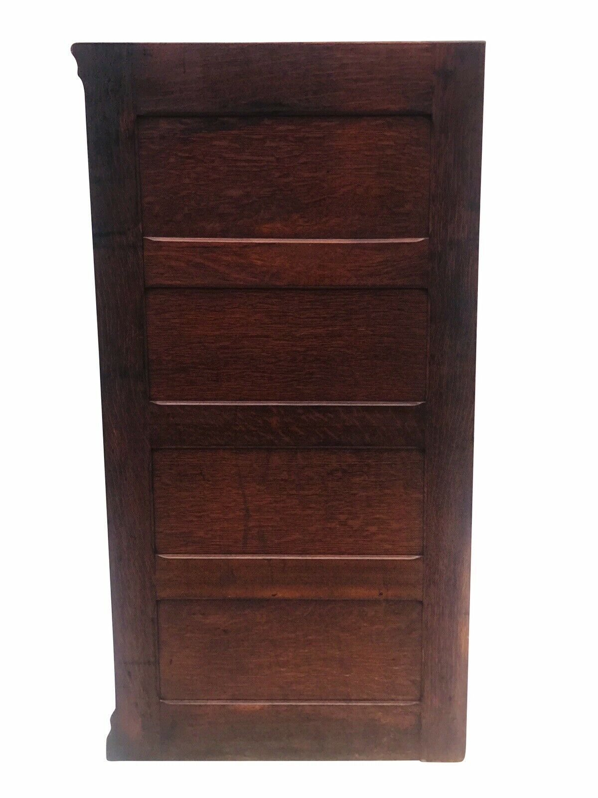 EARLY 20TH C ANTIQUE AMBERG 4 DRAWER ARTS & CRAFTS / MISSON OAK FILE CABINET