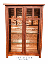 Load image into Gallery viewer, 20th C Antique Arts &amp; Crafts / Mission Oak Bookcase / China Cabinet