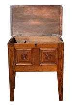 Load image into Gallery viewer, 19th C Antique Federal Period Southern Yellow Pine Lift Top Sugar Chest / Box