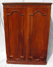 Load image into Gallery viewer, 19TH CENTURY VICTORIAN ROSEWOOD OVER SOLID YEW WOOD GENTLEMAN&#39;S WARDROBE