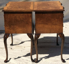 Load image into Gallery viewer, EARLY 20TH C GEORGIAN ANTIQUE STYLE INLAID PARQUETRY NIGHT STANDS