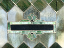 Load image into Gallery viewer, 19TH C ANTIQUE STAINED GLASS ARCHITECTURAL TRANSOM WINDOW