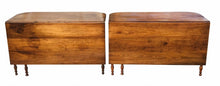 Load image into Gallery viewer, 19TH C ANTIQUE SHERATON PERIOD DROP LEAF BANQUET / DINING TABLE
