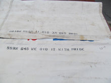 Load image into Gallery viewer, RARE CHRISTENING BANNER FOR THE NUCLEAR ATTACK SUBMARINE JAMES K POLK SSBN 645