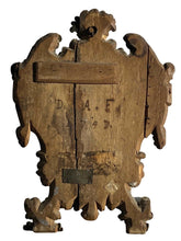 Load image into Gallery viewer, 18th C Pair of Antique Dutch Embossed Brass Repousse Wall Mirrors Dated 1747