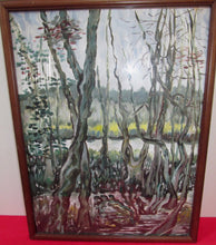 Load image into Gallery viewer, INTERESTING IMPRESSIONIST OIL ON GOUACHE LANDSCAPE PAINTING SIGNED ALICE LYNCH