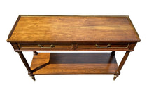 Load image into Gallery viewer, Vintage Rosewood French Directoire Style Console Table by Baker - Brass Gallery