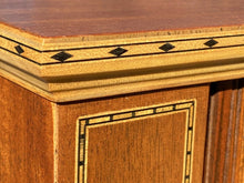 Load image into Gallery viewer, 20th C Federal Antique Style Mahogany Tambour Ladies Secretary Desk