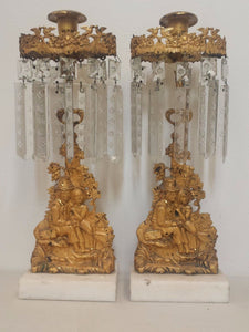 FINE 19TH CENTURY 3 PIECE GIRANDOLE CANDELABRA SET