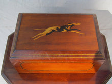 Load image into Gallery viewer, EXCEPTIONAL ANTIQUE FOLK ART  INLAID SMOKING STAND WITH MATCHED INLAID HUMIDOR