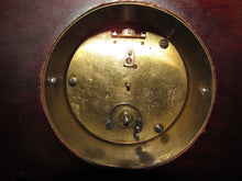 Load image into Gallery viewer, FINELY INLAID ANTIQUE EDWARDIAN MAHOGANY DESK CLOCK BY H. L. BROWN ENGLAND