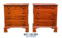 Load image into Gallery viewer, 19th Century Antique Pair of Mahogany Bachelors Chests / Nightstands