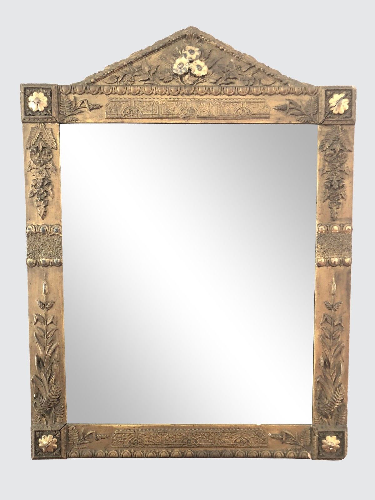 18TH CENTURY HUDSON RIVER VALLEY DUTCH BAROQUE FRAME WITH MIRROR