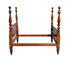 Load image into Gallery viewer, Antique Federal Period Sheraton Southern Cherry Cannonball Tall Four Poster Bed