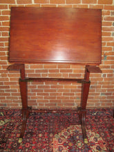 Load image into Gallery viewer, FEDERAL STYLED CHERRY DRAFTING TABLE W/FINE BRASS HARDWARE