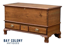 Load image into Gallery viewer, 20th C Queen Anne Antique Style Pennsylvania Softwood Blanket Chest with Drawers