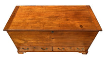 Load image into Gallery viewer, 18th C Antique Pennsylvania Chippendale Cherry Blanket Box / Chest