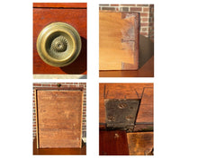 Load image into Gallery viewer, 19th C Antique Federal Cherry Drop Leaf Table ~ Jf Holbrook - Springfield Ma