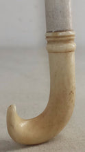 Load image into Gallery viewer, ANTIQUE VICTORIAN DOLLS PARASOL WITH SILK SHADE - WONDERFUL CARVING WORK