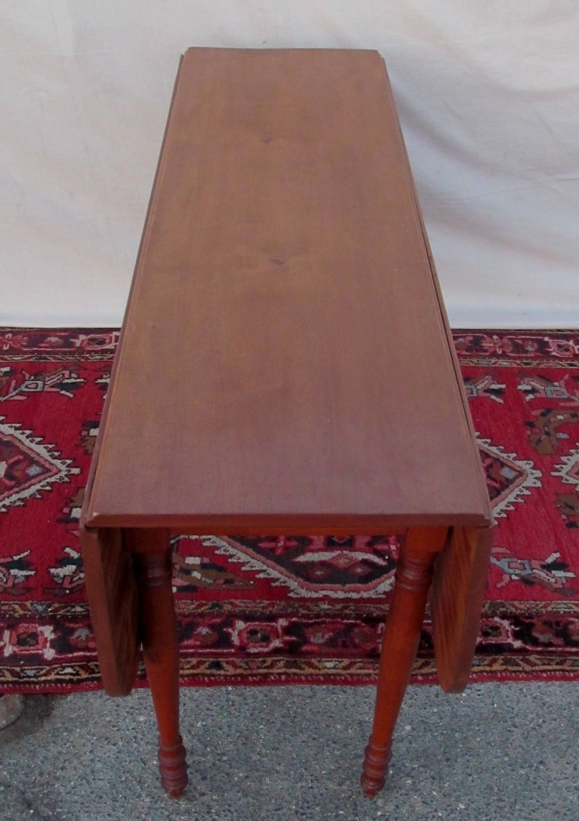 19th CENTURY VERMONT MAPLE HARVEST TABLE-SHERATON PERIOD TREASURE!