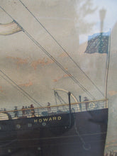 Load image into Gallery viewer, RARE A. HOEN BALTIMORE PRINT OF THE STEAMSHIP HOWARD